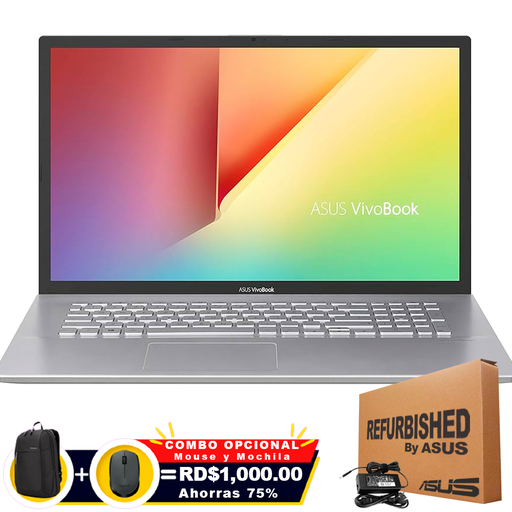 [S712JAWH54] Asus VivoBook S712JA-WH54 17.3&quot; FHD Core i5-1035G1 1TB+128GB SSD 8GB W10 SILVER