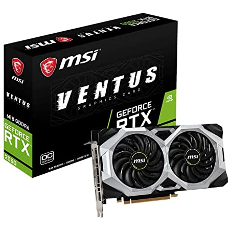 [912V375693] MSI GeForce RTX 2060 VENTUS GP OC 6GB 192-Bit GDDR6 PCI Express 3.0