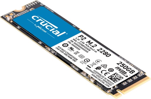 Disco Para Laptop 1" Crucial P2 250GB PCIe M.2 2280 SSD