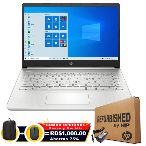 [HP14FQ0028] HP 14-FQ0028 14" FHD AMD Athlon 3050U 2.3GHz 256GB SSD 8GB W10 SILVER