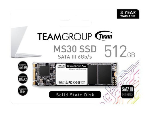 [DISC-512GBM2] Disco Duro M.2 2280 Sata III 512GB SSD