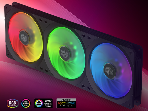Cooler Master MasterFan SF360R ARGB - Ventiladores de chasis de triple juego de 14.7"