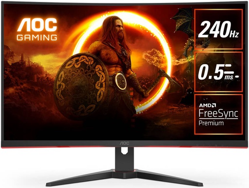 AOC C32G2ZE 32" Curved Gaming Monitor FHD VA 0.5ms 240Hz AMD FreeSync Premium
