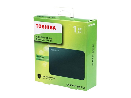 [HDTB410XK3AA] Disco Duro Externo Toshiba Canvio 1TB USB 3.0 Black