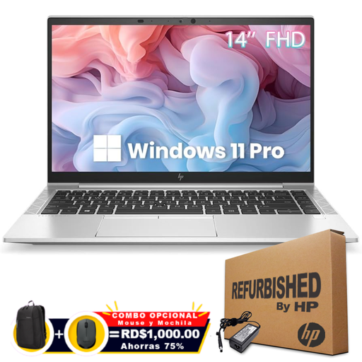 HP EliteBook 840 G8 14" (1920x1080) Core™ i5-1145G7 256GB SSD 16GB W11 Pro Bcklt Silver