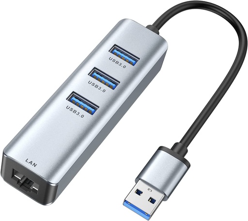 [DCK4IN1USB] USB 3.0 Hub Multiport 4en1 With Lam RJ45