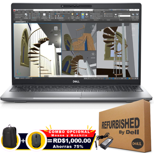 Dell Precision 3570 WORKSTATION 15.6" FHD Core™ i5-1250P 512GB SSD 16GB W11 Pro TITAN GRAY Bcklt