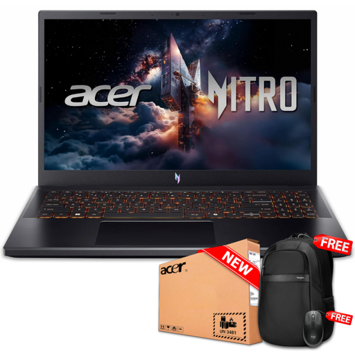 Acer Nitro V 15 ANV15-52-98KV 15.6" FHD 165Hz IPS Core™ i9-13900H 1TB SSD 16GB W11 RTX 5060 8GB BLACK Bcklt