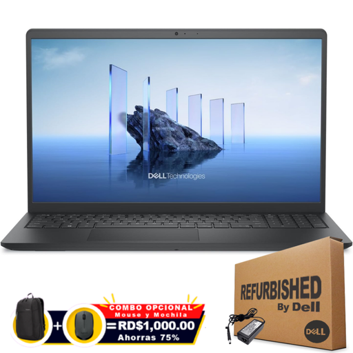 Dell Inspiron 15 DC15255 15.6" FHD Touch Ryzen™ 5 7530U 1TB SSD 8GB W11 Black