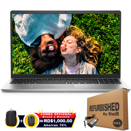 Dell Inspiron 3535 15.6" FHD Ryzen 5 7520U 512GB SSD 8GB W11 Home Spanish Keyboard Silver