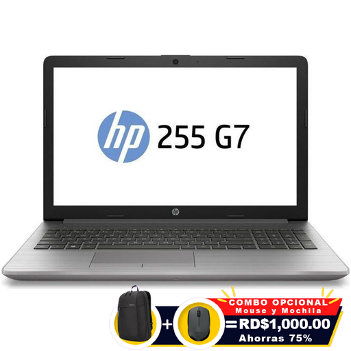 [HP255G7] HP 255 G7 15.6&quot; AMD Athlon Silver 3050U 256GB SSD 8GB W10 Pro SILVER
