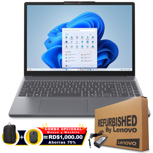Lenovo SLIM 3 15AHP10 15.3" FHD Touch Ryzen™ 7 8840HS 512GB SSD 16GB W11 LUNA GRAY Bcklt