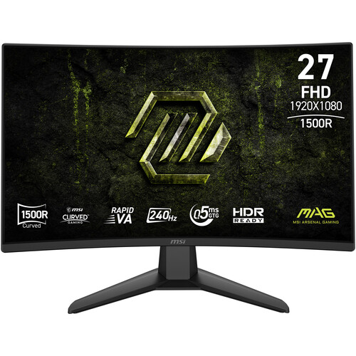 MSI MAG 274CF-X24 27" Curvo FHD HDR 240HZ, 1x DP 1.4, 2x HDMI 2.0B  BLACK