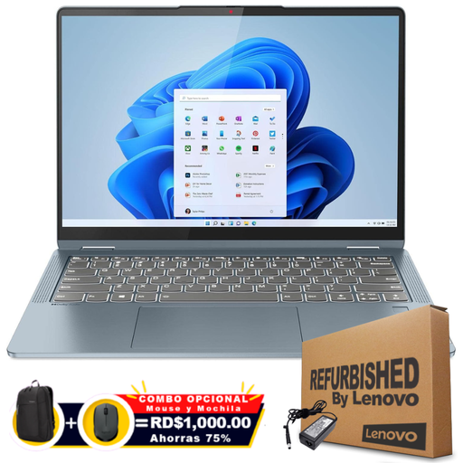 Lenovo Flex 7 14IAU7 14" 2.2K Core i5-12th 512GB 8GB W11 Stone Blue