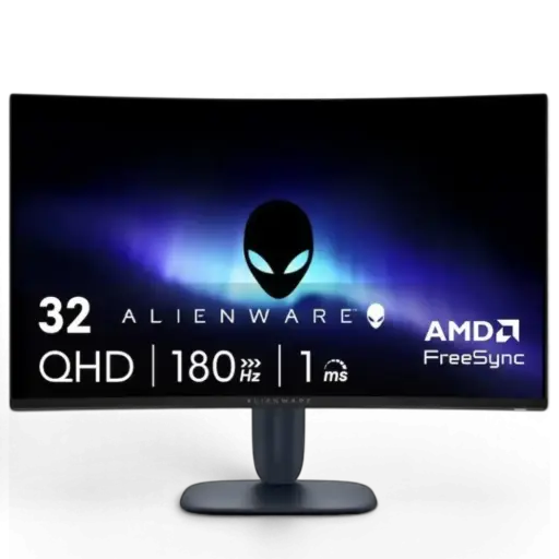 Alienware AW3225DM 32" VA LED Curved QHD 180Hz 1ms FreeSync Gaming Monitor Interstellar Indigo