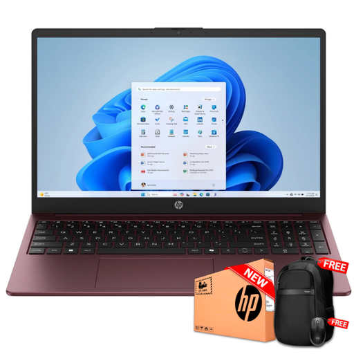 HP 15-FD0088 15.6" HD Intel® N200 128GB UFS 4GB W11 GLIMMER GARNET