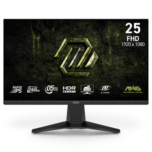 MSI MAG 255F XE24 Monitor 24.5" FHD 240HZ Rapid IPS 0.5ms