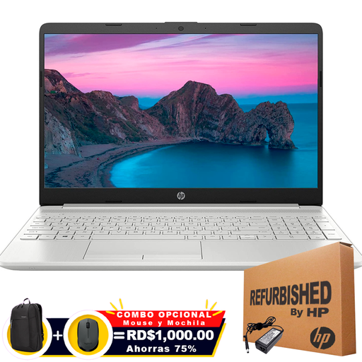 [HP15DY1973RFF] ❞𝐑𝐞𝐟𝐮𝐫𝐛𝐢𝐬𝐡𝐞𝐝❞ HP 15-DY1973 15.6'' Core i7-1065G7 1.3GHz 512GB SSD 8GB W10 SILVER