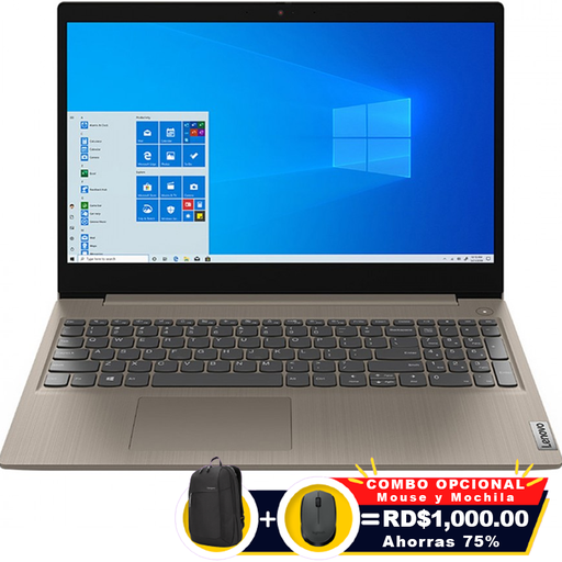 [81WE010TCF] ❞𝐑𝐞𝐟𝐮𝐫𝐛𝐢𝐬𝐡𝐞𝐝❞ Lenovo 3 15IIL05 15.6&quot; FHD Core™ i7-1065G7 512GB SSD 12GB W10 ALMOND