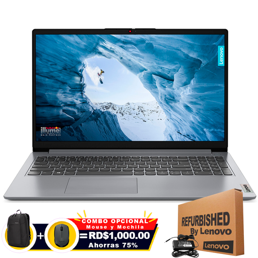 [82QD003VUSRFF] ❞𝐑𝐞𝐟𝐮𝐫𝐛𝐢𝐬𝐡𝐞𝐝❞ Lenovo IdeaPad 1i 15IAU7 15.6&quot; FHD Core™ i5-1235U 256GB SSD 8GB W11 Home GRAY