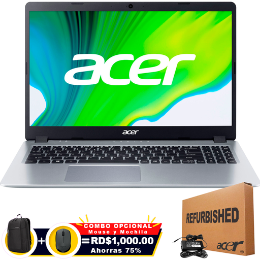 [NXHG8AA002RFF] ❞𝐑𝐞𝐟𝐮𝐫𝐛𝐢𝐬𝐡𝐞𝐝❞ Acer Aspire A515-43-R6DE 15.6" FHD Ryzen™ 7 3700U 512GB SSD 8GB W10 SILVER