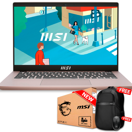 [9S714J115606] MSI MODERN 14 ULTRA THIN 14&quot; FHD Core™ i5-1335U 512GB SSD 16GB W11 BEIGE ROSE Bcklt