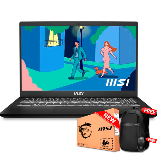 [9S715H112454] MSI MODERN 15 ULTRA THIN 15.6&quot; FHD Core™ i7-1255U 512GB SSD 16GB W11 CLASSIC BLACK Bcklt