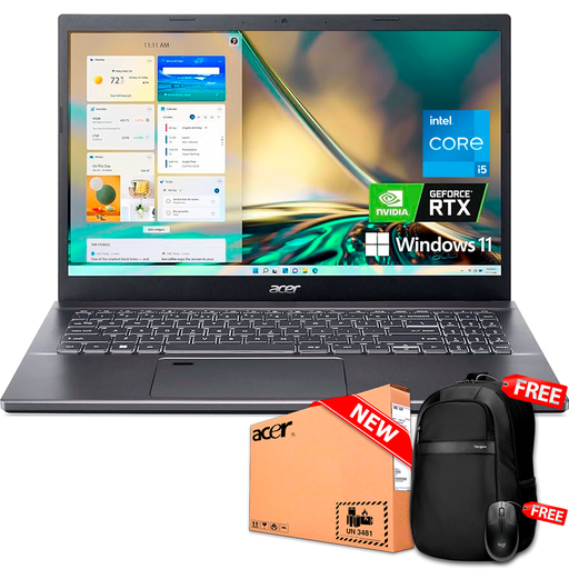 [NXK9TAA001] Acer Aspire 5 A515-57G-58R7 15.6" FHD Core™ i5-1240P 512GB SSD 8GB W11 STEEL GRAY RTX 2050 4GB Bcklt
