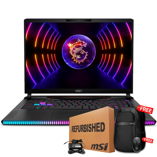 [9S715M211062RFF] ❞𝐑𝐞𝐟𝐮𝐫𝐛𝐢𝐬𝐡𝐞𝐝❞ MSI RAIDER GE68HX 16&quot; (1920x1200) 144Hz IPS Core™ i9-13950HX 1TB SSD 32GB W11 RTX 4060 8GB BLACK Bcklt