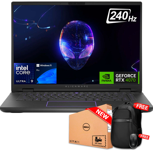 [AWM167025BLK] Dell Alienware M16 R2 AWM16-7025BLK 16&quot; WQXGA (2560x1600) 240Hz Core™ Ultra 7 155H 1TB SSD 16GB W11 RTX 4070 8GB DARK METTALIC MOON RGB Bcklt