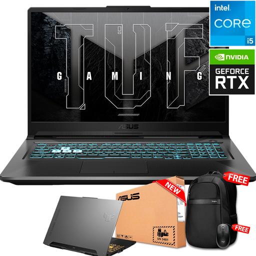 [FX706HFTB51] Asus TUF F17 FX706HF-TB51 17.3&quot; FHD 144Hz Core™ i5-11400H 512GB SSD 16GBW11 RTX 2050 4GB BLACK Bcklt