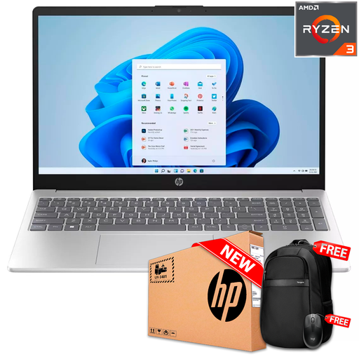 [HP15FC0030] HP 15-FC0030 15.6&quot; FHD Touch Ryzen™ 3 7320U 256GB SSD 8GB W11 SILVER Bcklt