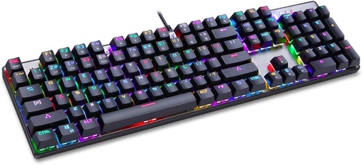 [NIBIOK200KEYB] Teclado Nibio K200 Strike iluminado RGB ideal Para Gamers