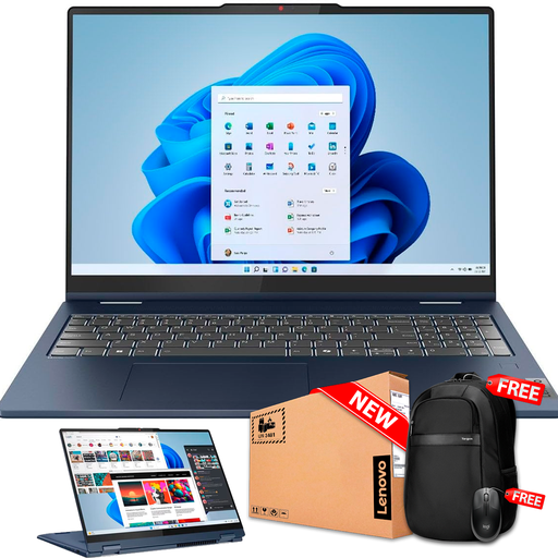 [83DU001KUS] Lenovo 5 16IRU9 2-IN-1 16&quot; WUXGA FHD Touch IPS Core™ 7 150U 1TB SSD 16GB W11 COSMIC BLUE Bcklt