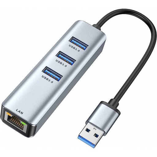 [JLU31034N1] 4-in-1 USB 3.0 ► 3x USB3.0 │ 1x RJ45