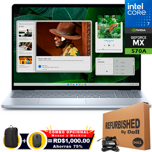 [INS0178190RFF] ❞𝐑𝐞𝐟𝐮𝐫𝐛𝐢𝐬𝐡𝐞𝐝❞ Dell Inspiron 5640 16&quot; (2560x1600) Core™ 7 150U 1TB SSD 16GB W11 NVIDIA® MX570A 2GB ICE BLUE Bcklt