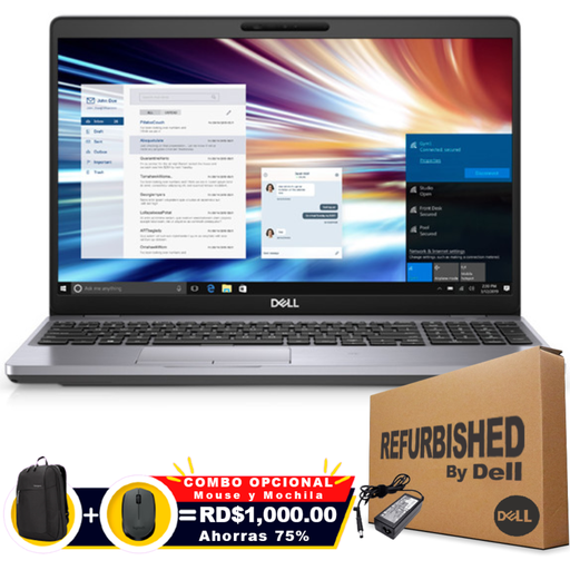 [5500TSI525616GRFF] ❞𝐑𝐞𝐟𝐮𝐫𝐛𝐢𝐬𝐡𝐞𝐝❞ Dell Latitude 5500 15.6&quot; FHD Touch Core™ i5-8265U 256GB SSD 16GB W10 Pro GRAY