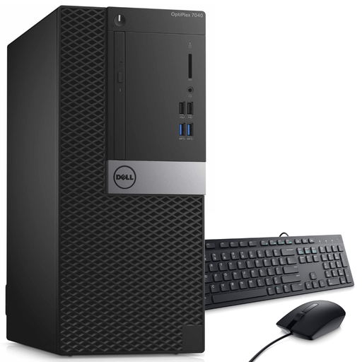 [726449686888RFF] ❞𝐑𝐞𝐟𝐮𝐫𝐛𝐢𝐬𝐡𝐞𝐝❞ Dell OptiPlex 7040 Tower Core™ i5-6500 1TB SSD 32GB WIN10 Pro Keyboard Mouse BLACK