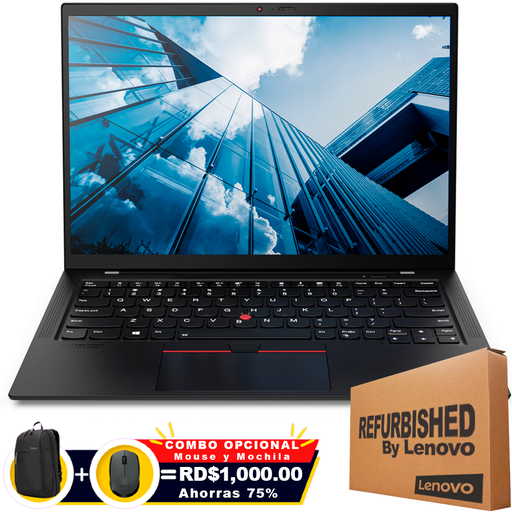 [20XXX09900I7RFF] ❞𝐑𝐞𝐟𝐮𝐫𝐛𝐢𝐬𝐡𝐞𝐝❞ Lenovo ThinkPad X1 CARBON Gen 9 14&quot; (1920x1200) Touch Core™ i7-1165G7 256GB SSD 16GB W10 Pro BLACK Bcklt
