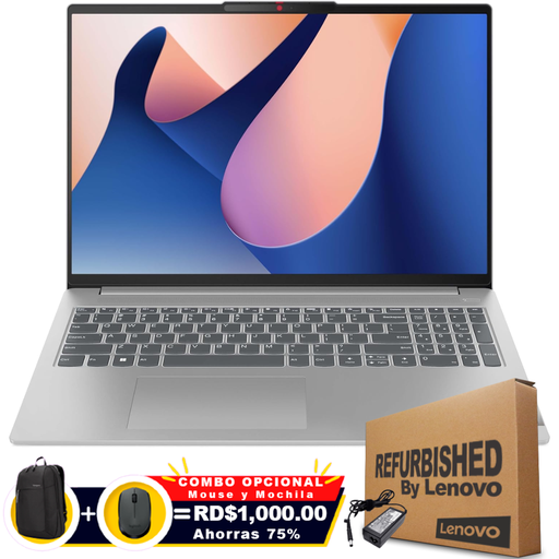 [82XF002DUSRFF] ❞𝐑𝐞𝐟𝐮𝐫𝐛𝐢𝐬𝐡𝐞𝐝❞ Lenovo SLIM 5 16IRL8 16&quot; FHD Core™ i7-1355U 512GB SSD 16GB W11 GRAY Bcklt