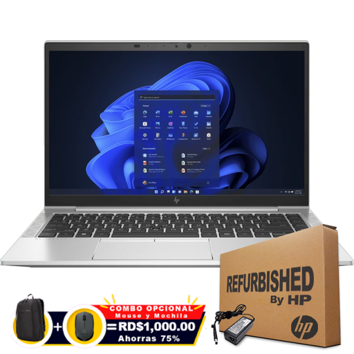 [49Q63UCRFF] HP EliteBook 845 G8 14&quot; FHD Ryzen™ 5 PRO 5650U 256GB SSD 16GB W10 Pro SILVER Bcklt