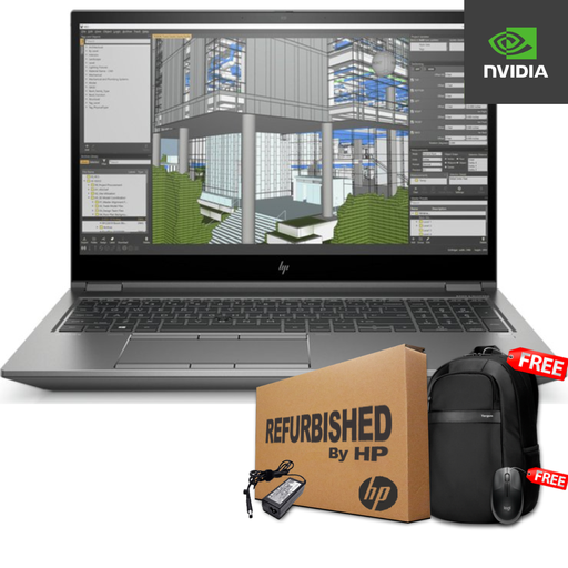 [2H1A0UCIRFF] HP ZBook Fury G7 15.6&quot; FHD Core™ i7-10850H 512GB SSD 32GB W11-Pro NVIDIA® Quadro T2000 4GB GRAY Bcklt