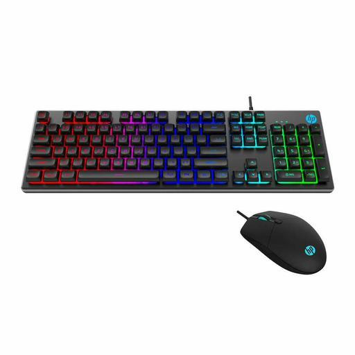 [6948391228235] HP KM300F Gaming Keyboard &amp; Mouse Combo Membrane Backlit Metal Panel (SPANISH)
