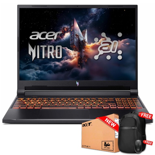 [NHU2NAA001] Acer NITRO V 16 ANV16-42-R309 16&quot; FHD 180Hz AMD Ryzen™ 5 240 512GB SSD 16GB W11 NVIDIA® RTX 5050 8GB BLACK
