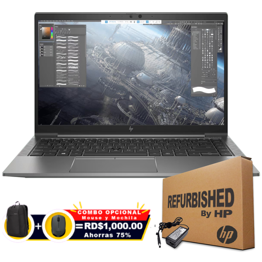 [1Z9X9USRFF] ❞𝐑𝐞𝐟𝐮𝐫𝐛𝐢𝐬𝐡𝐞𝐝❞ HP ZBook Firefly 14 G7 14&quot; FHD Touch Core™ i5-10310U 256GB SSD 16GB W11 Pro DARK GRAY Bcklt