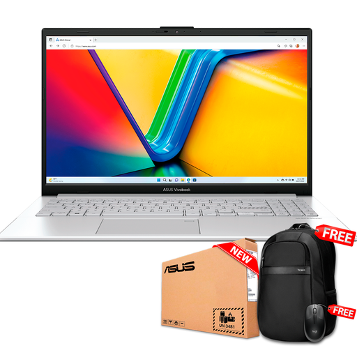 [E1504GAWS35] Asus Vivobook Go 15 15.6" FHD Core™ i3-N305 256GB SSD 8GB W11 S COOL SILVER