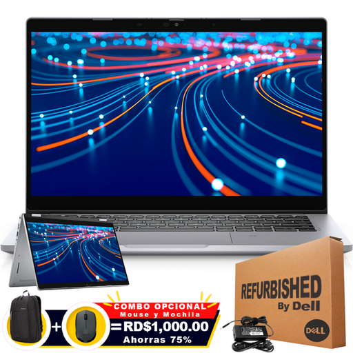 [DE5320I516512TRFF] ❞𝐑𝐞𝐟𝐮𝐫𝐛𝐢𝐬𝐡𝐞𝐝❞ Dell Latitude 5320 2-IN-1 13.3" FHD Touch Core™ i5-1145G7 512GB SSD 16GB W11 Pro Bcklt TITAN GRAY