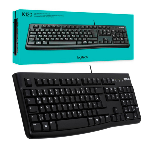 [097855088741] Logitech K120 Teclado USB Negro Español