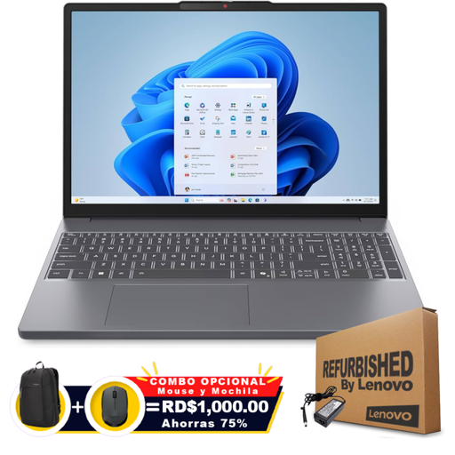 [83KDX001USRFF] Lenovo SLIM 3 15IRU10 15.3" FHD Core™ 3 100U 512GB SSD 8GB W11 LUNA GRAY Bcklt