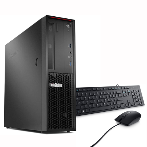 [7264496632921TBRFF] ❞𝐑𝐞𝐟𝐮𝐫𝐛𝐢𝐬𝐡𝐞𝐝❞ Lenovo ThinkStation P320 SFF Core™ i7-6700 1TB SSD 32GB WIN10 Pro Keyboard Mouse BLACK